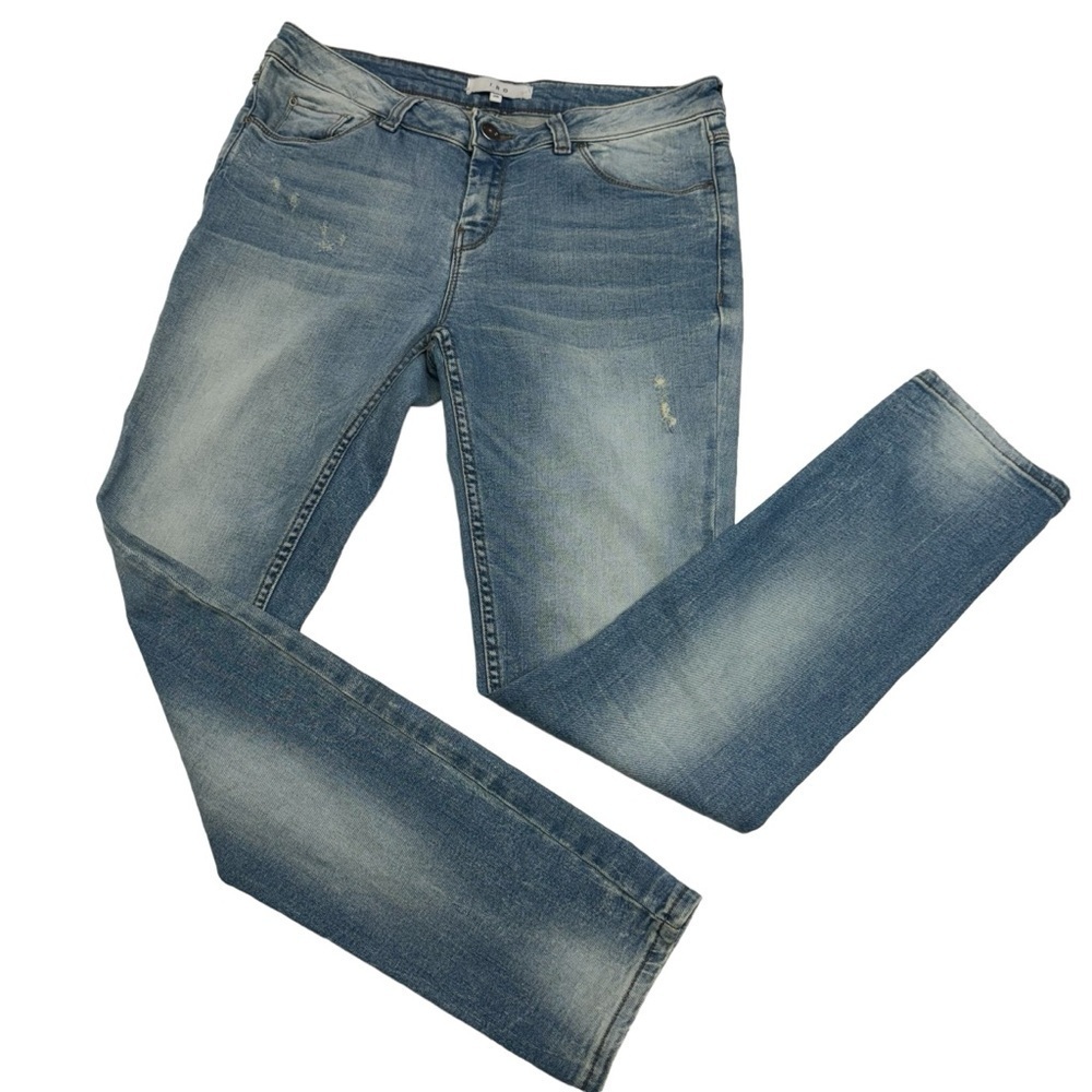 IRO Mid Rise Straight Leg Light Denim Jeans Size 28